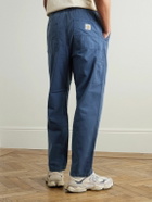 Carhartt WIP - Flint Straight-Leg Garment-Dyed Cotton-Twill Trousers - Blue