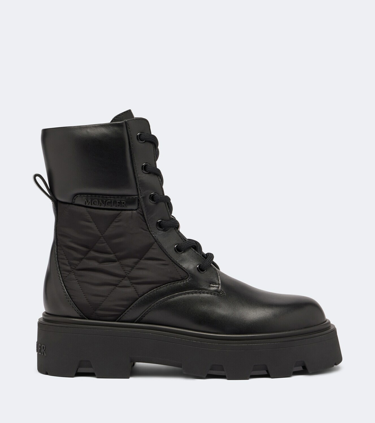 Moncler Aurea leather ankle boots