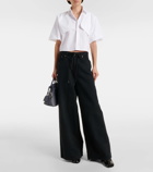 MM6 Maison Margiela Cotton cropped shirt