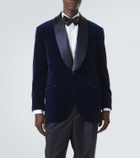 Brunello Cucinelli Pinstripe cotton velvet tuxedo jacket