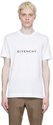 Givenchy White Cotton Reversible T-Shirt