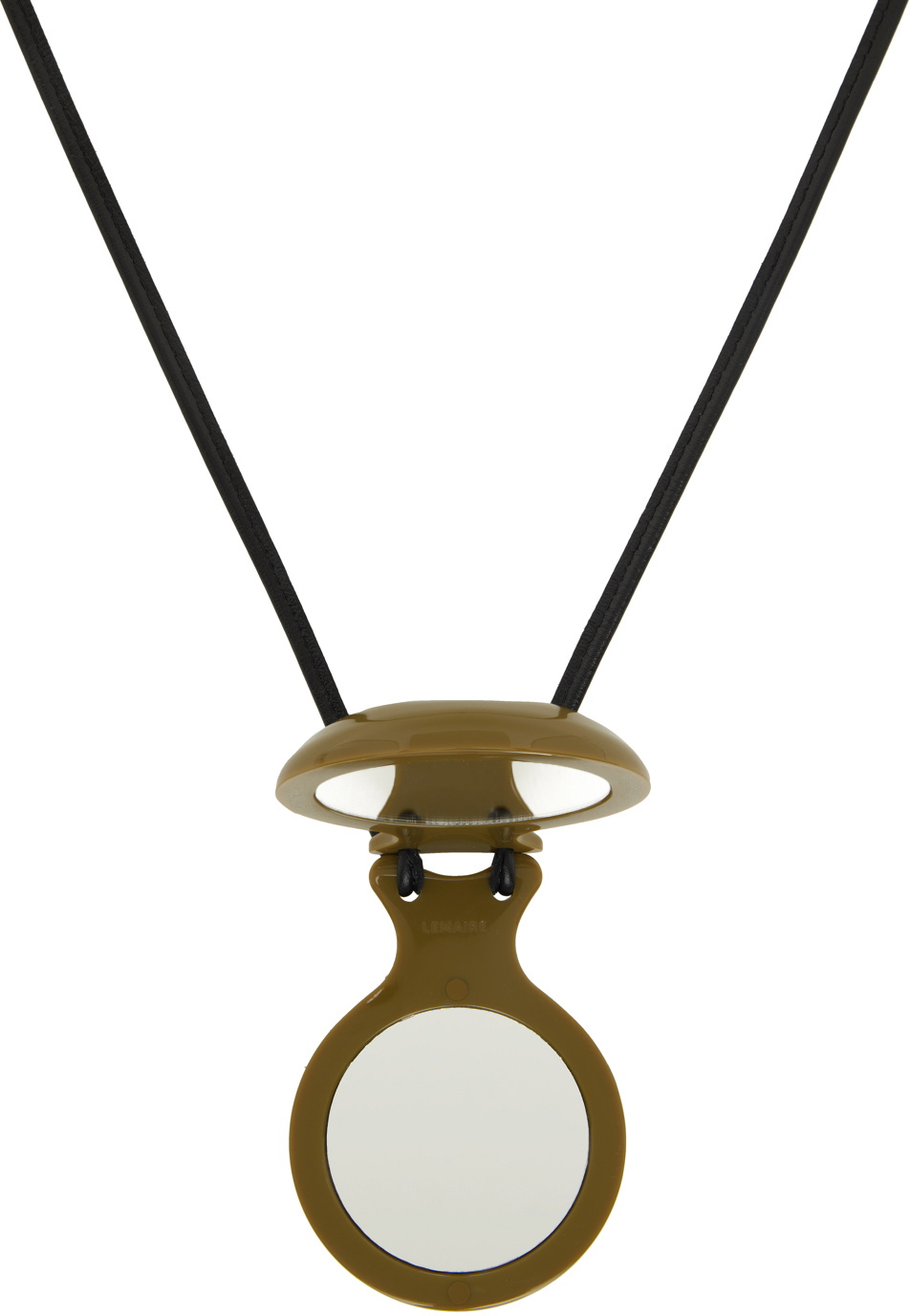 LEMAIRE Khaki Castanet Necklace Lemaire