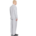 Hugo Blue Two-Piece Modern-Fit Herringbone Twill Suit