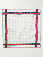 GUCCI - Printed Silk-Twill Pocket Square