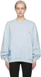 MCQ Blue Handsy Sweatshirt