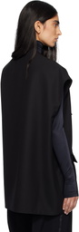 MARIE ADAM-LEENAERDT Black Utilitary Tailoring Vest