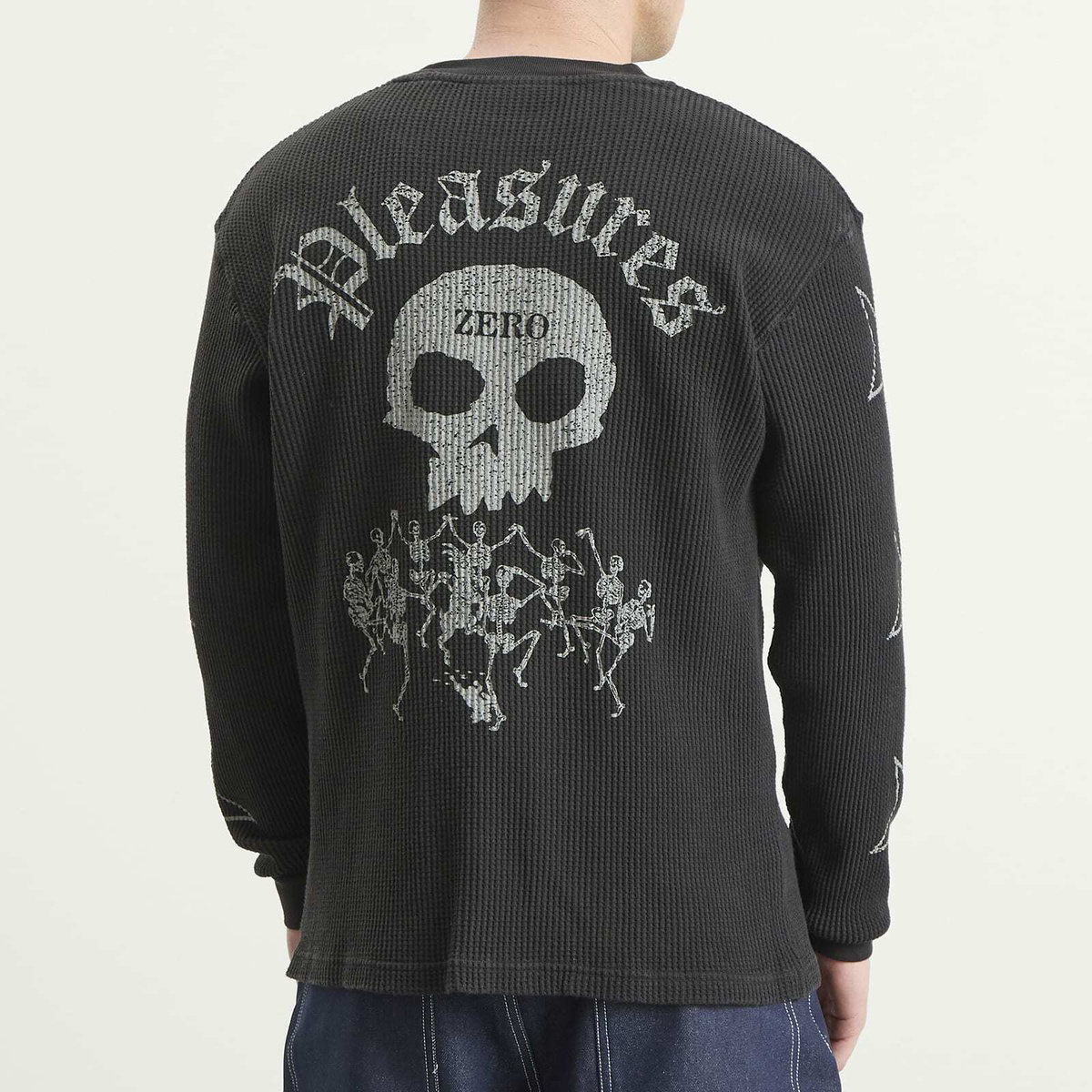 Pleasures Men's x Zero Misled Thermal Long Sleeve in Black