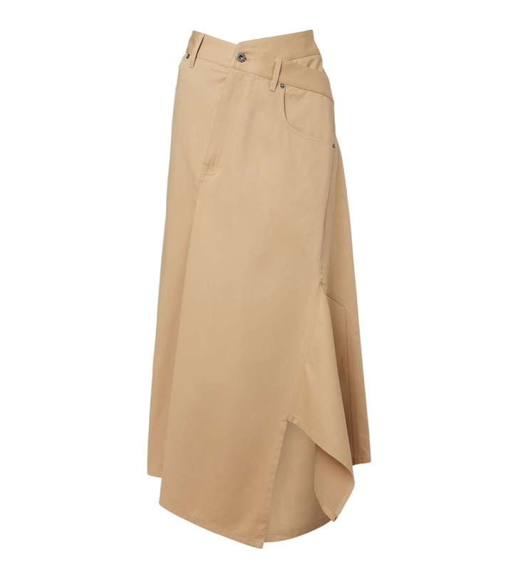 Photo: Loewe Asymmetric cotton midi skirt