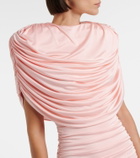 The New Arrivals Ilkyaz Ozel Khara draped gathered minidress
