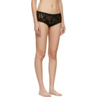 Hanky Panky Black Lace Boy Shorts