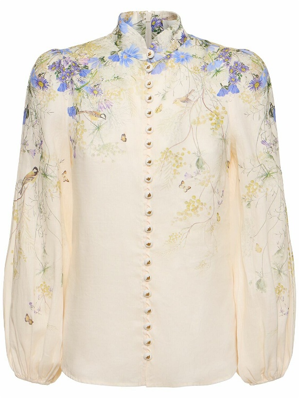 Photo: ZIMMERMANN Harmony Buttoned Printed Blouse