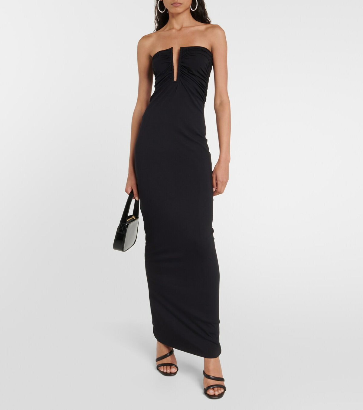Wolford x N21 ruched strapless maxi dress Wolford