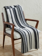 The Elder Statesman - Striped Knitted Cashmere Blanket