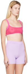 Jacquemus Pink Le Papier 'Le Bandeau Ascosu' Bra