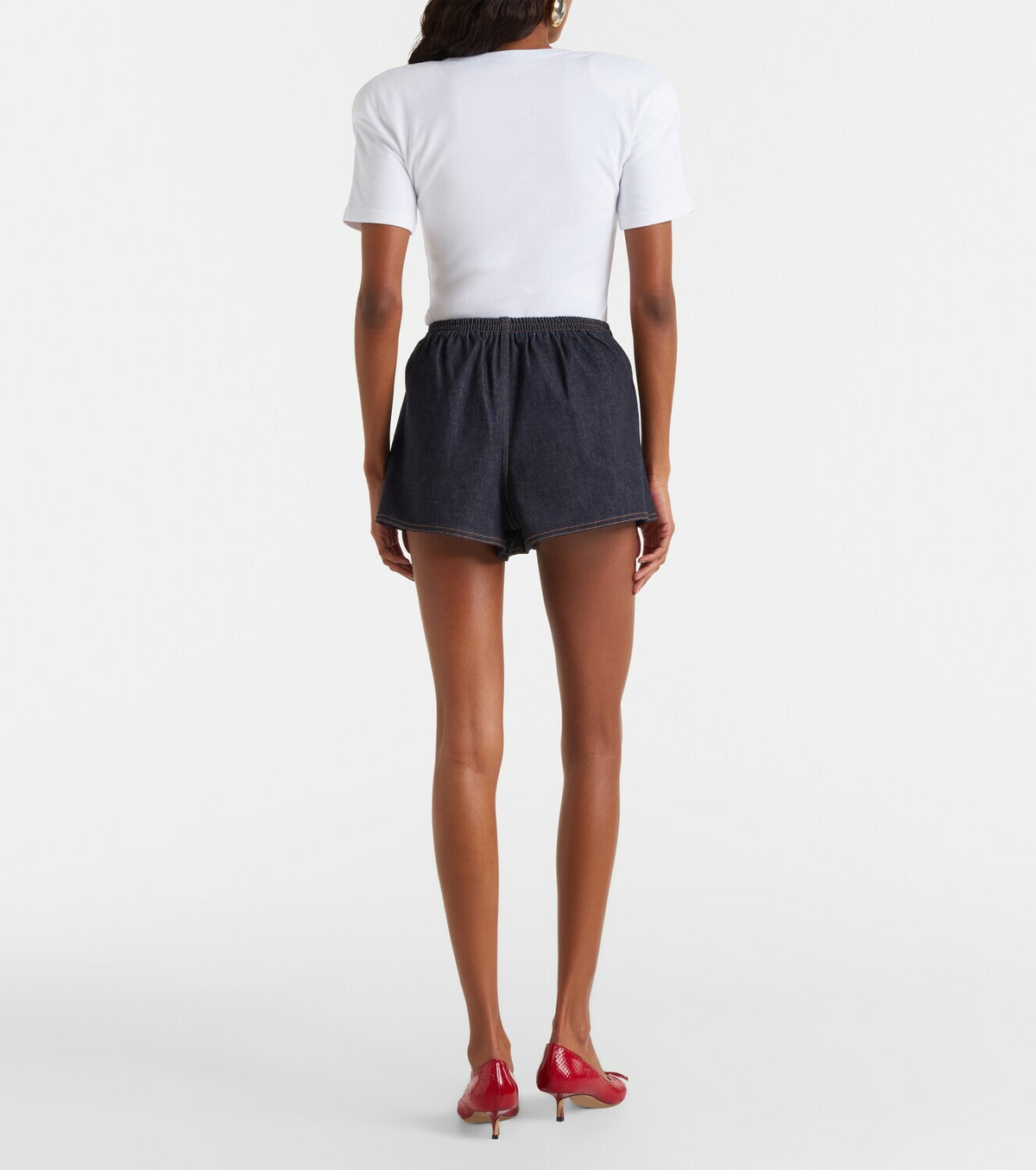 Jacquemus Logo denim shorts