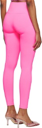 MSGM Pink Bonded Sport Leggings