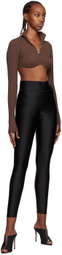 ANDREĀDAMO Brown Spiral Turtleneck