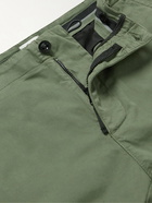 C.P. Company - Slim-Fit Tapered Garment-Dyed Stretch-Cotton Sateen Cargo Trousers - Green