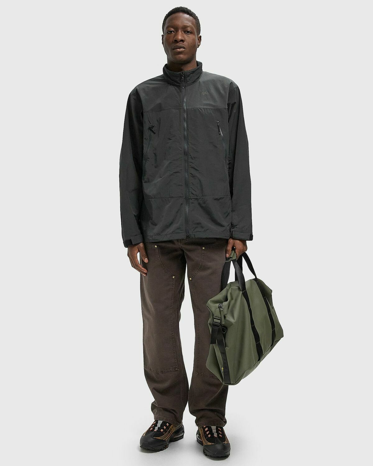 Goldwin Nylon Multi Purpose Jacket Grey Mens Windbreaker