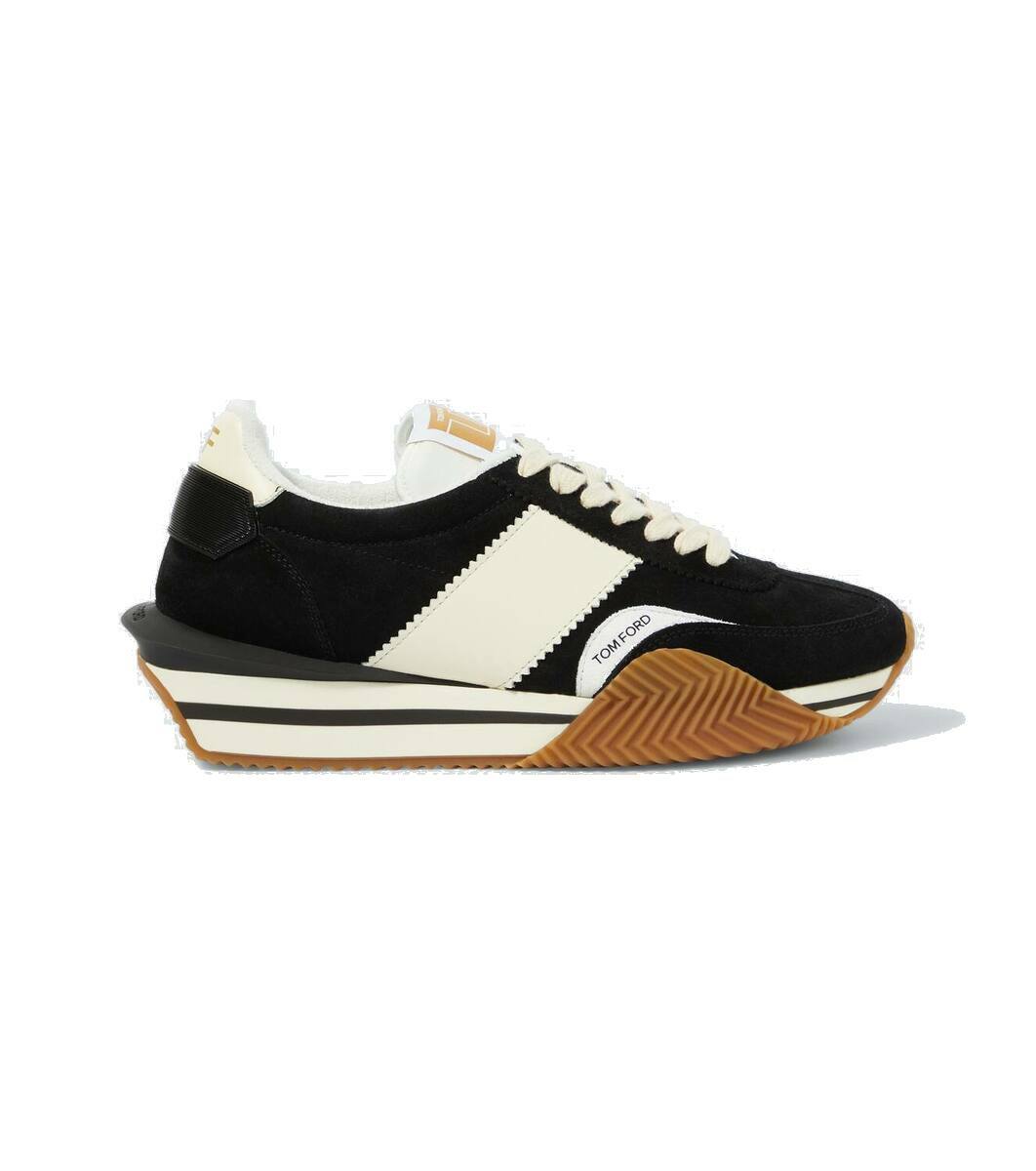 TOM FORD 26S SNEAKERS IN BLUE SUEDE