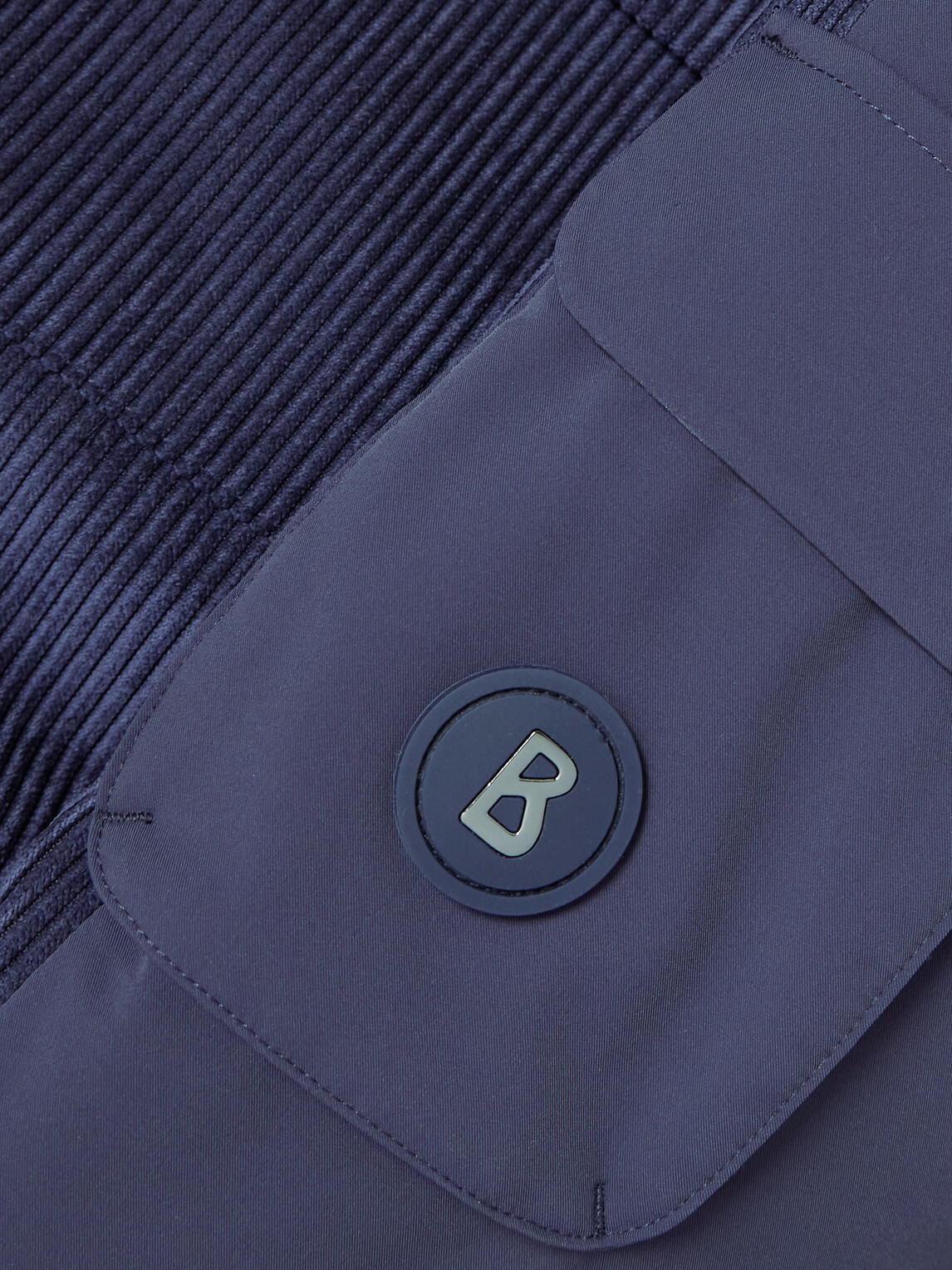 BOGNER - Cobe-D Quilted Corduroy Hooded Ski Jacket - Blue