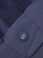 BOGNER - Cobe-D Quilted Corduroy Hooded Ski Jacket - Blue