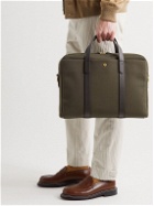 Mismo - Endeavour Leather-Trimmed Nylon Briefcase