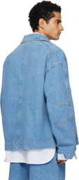 Dries Van Noten Blue Heavyweight Denim Jacket