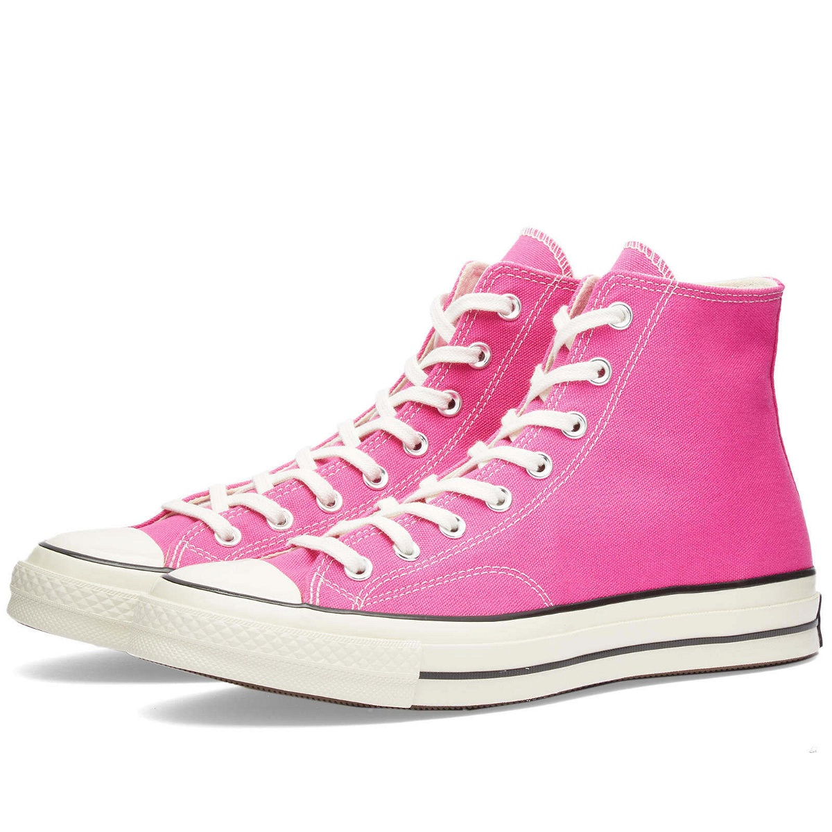 Photo: Converse Men's Chuck 70 Hi-Top Fall Tone Sneakers in Lucky Pink/Egret/Black