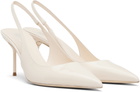Paris Texas Off-White Lidia Slingback 70 Heels