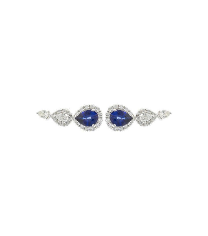 Photo: Yeprem Reign Supreme 18kt white gold earrings with diamonds and sapphires