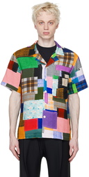 Stockholm (Surfboard) Club Multicolor Patchwork Printed Shirt