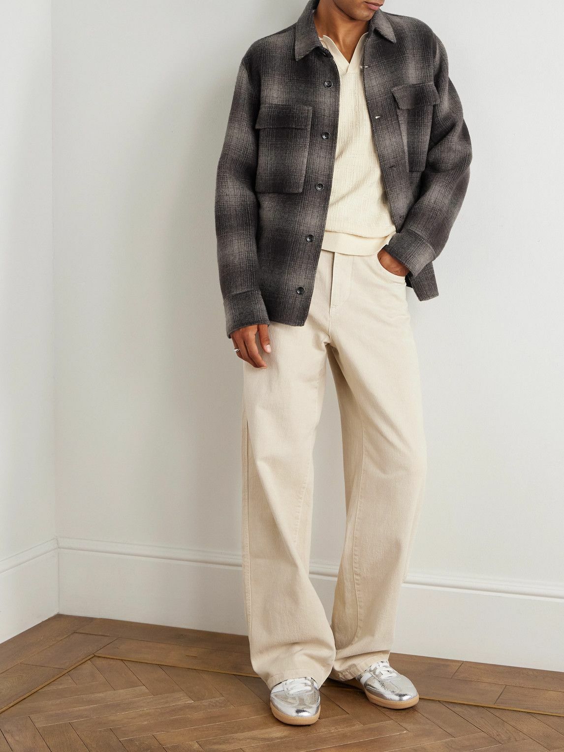 Rag & Bone - Austin Checked Wool-Blend Shirt Jacket - Brown
