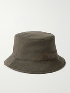 Loro Piana - Cityleisure Suede-Trimmed Cashmere Bucket Hat - Green