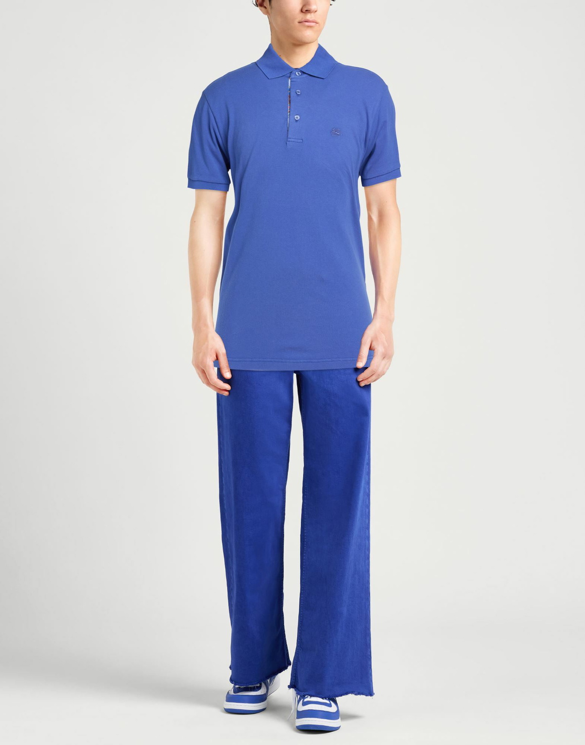 Etro Mens Polo shirt in Blue