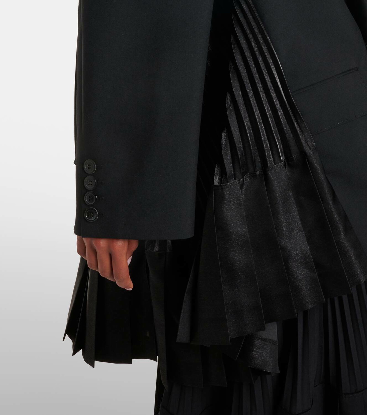 Junya Watanabe Pleated wool blazer dress