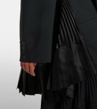 Junya Watanabe Pleated wool blazer dress