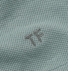 TOM FORD - Slim-Fit Garment-Dyed Cotton-Piqué Polo Shirt - Blue