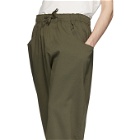 South2 West8 Khaki String Cuff Easy Trousers