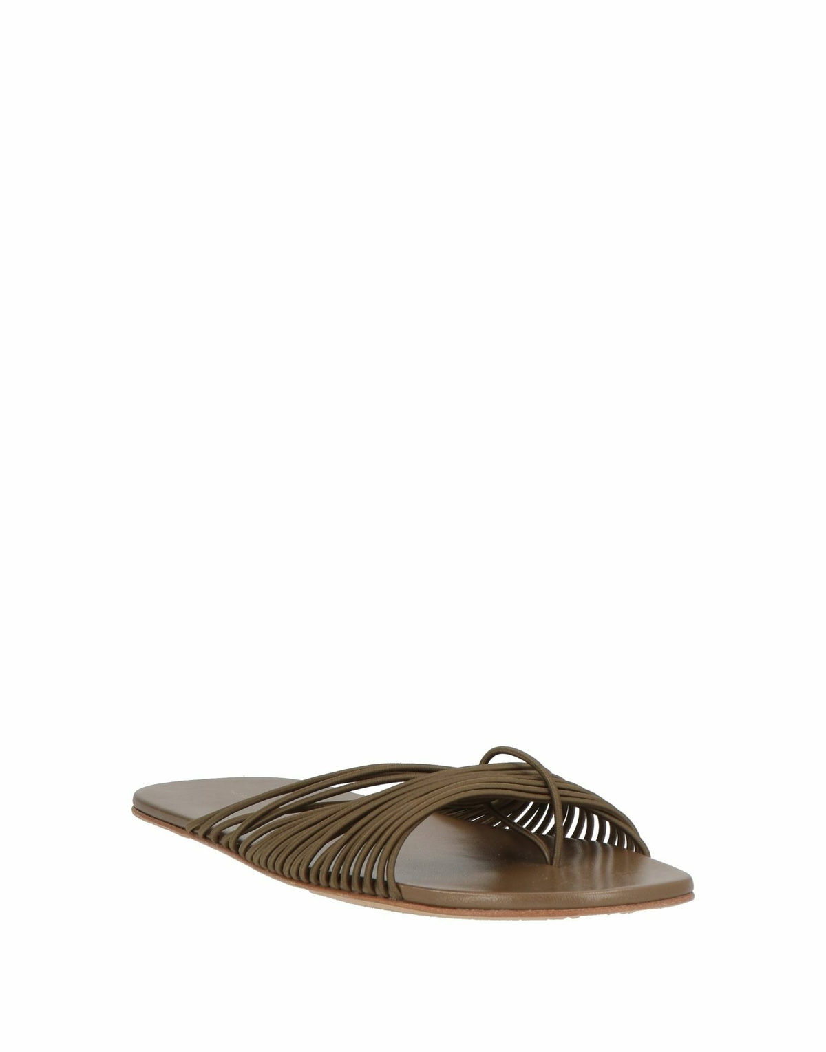 The Row Womens Thong sandal in Military green
