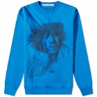 JW Anderson Men's Rembrandt Embroidered Sweat in Blue