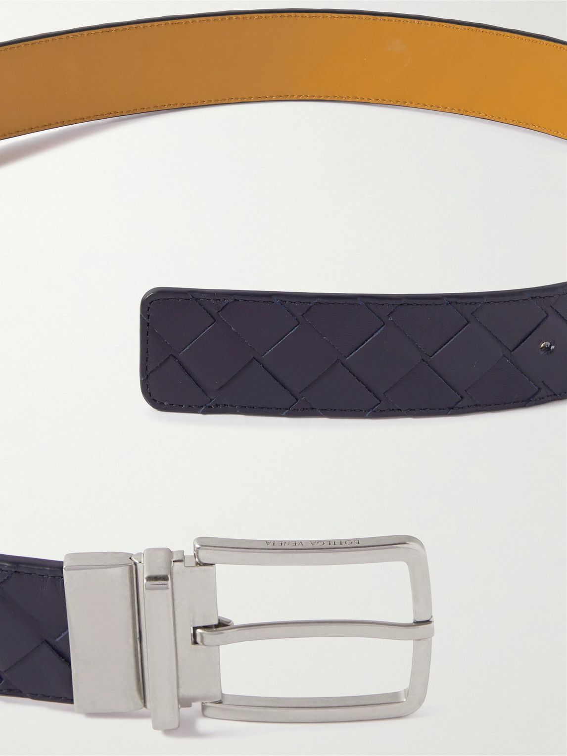 Bottega Veneta - 3.5cm Reversible Intrecciato Leather Belt  display picture 3