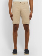 Loro Piana - Slim-Fit Stretch-Cotton Shorts - Neutrals