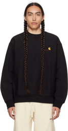 Carhartt Work In Progress Black American Script Sweatshirt