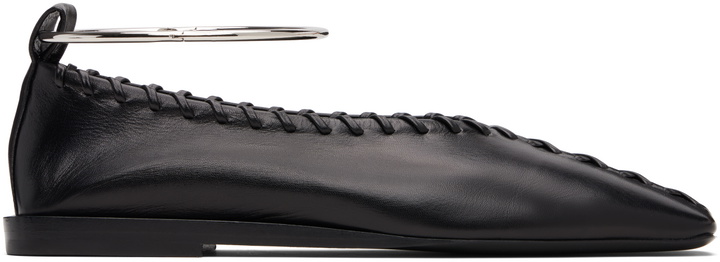 Photo: Jil Sander Black Ring Ballerina Flats