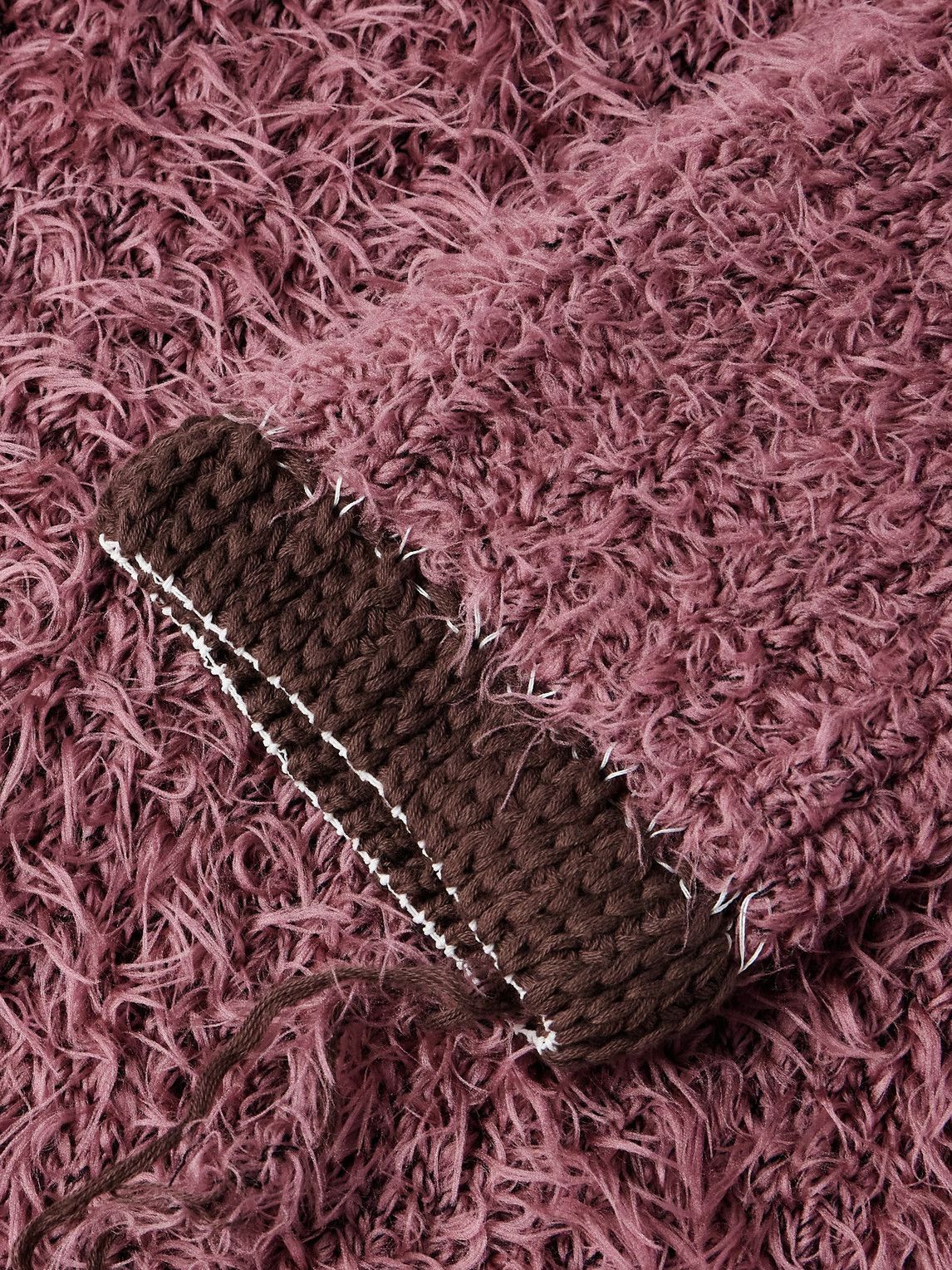 Sacai - Brushed-Knit Sweater - Pink Sacai