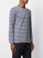 COMME DES GARCONS PLAY - Logo Striped Cotton T-shirt