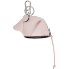 Loewe Pink Mouse Charm Keychain