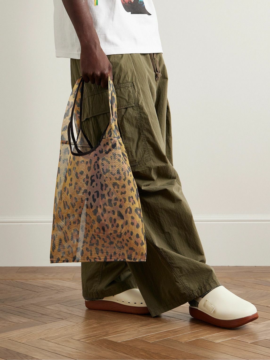 Wacko Maria - Speakeasy Packable Leopard-Print Mesh Tote Bag Wacko