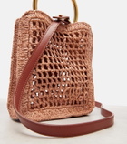 Chloé Summer Banana Mini raffia crossbody bag